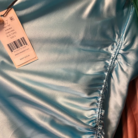 Cinq a Sept satin ruched slip dress - Picture 3 of 3